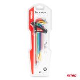 AMiO torx L-võtmed S2 "Extra Long" värvilised, 9 tk | HL Autoosad
