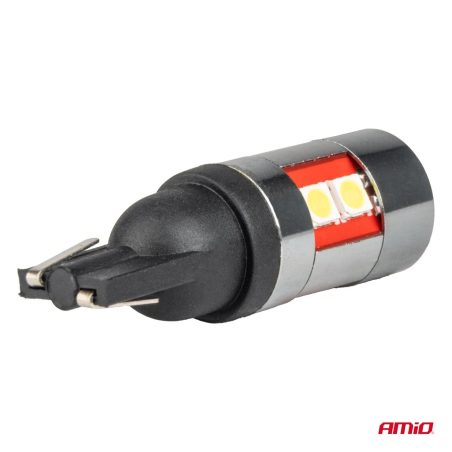 LED CANBUS T10 W5W 9SMD 3030 Valge 10-50V Amio 04244