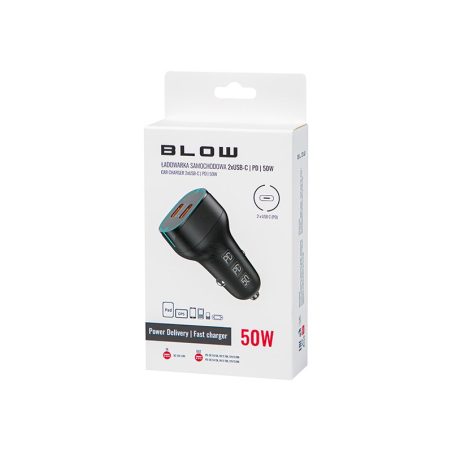 Blow USB-C-laadija, 2 pesa, 50 W | HL Autoosad