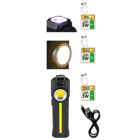HQ töövalgusti akuga Pocket lamp COB LED 300 lm | HL Autoosad