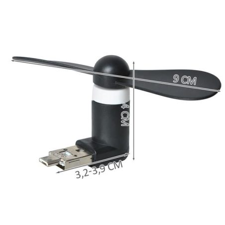 Mikro USB ventilaator 9 cm | HL Autoosad