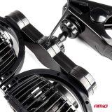 AMiO ventilaator 2 x 4" 12 V, 2 kiirust, klipskinnitus | HL Autoosad