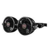 AMiO ventilaator 2 x 4" 12 V, 2 kiirust, USB-laadija | HL Autoosad