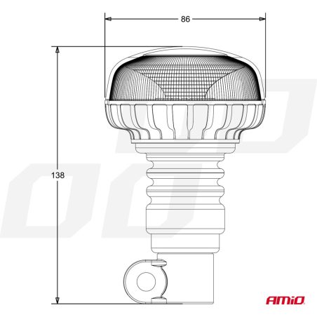 AMiO vilkur 18-LED toru külge flex Flat R65 R10 12/24 V | HL Autoosad