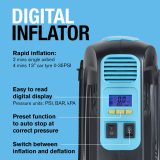 Digitaalne õhupump-täitepump ja inflaator 12V RING RTC5500