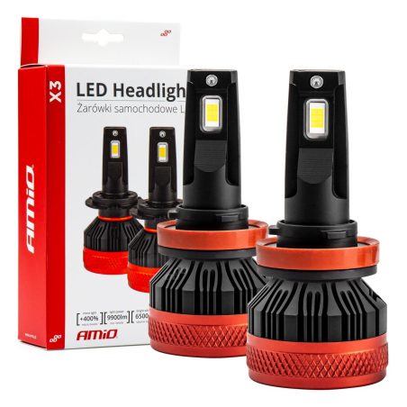 AMiO LED esitule pirnid H8/H9/H11 90 W X3 Series CANbus | HL Autoosad