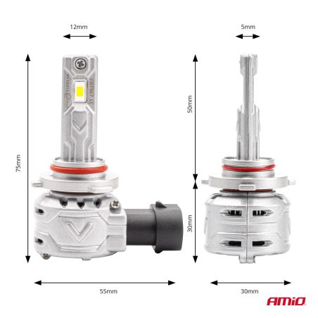 AMiO LED esitule pirnid HB3 9005 72 W X2 Series CANbus | HL Autoosad