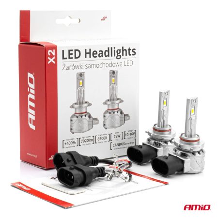 AMiO LED esitule pirnid HB3 9005 72 W X2 Series CANbus | HL Autoosad