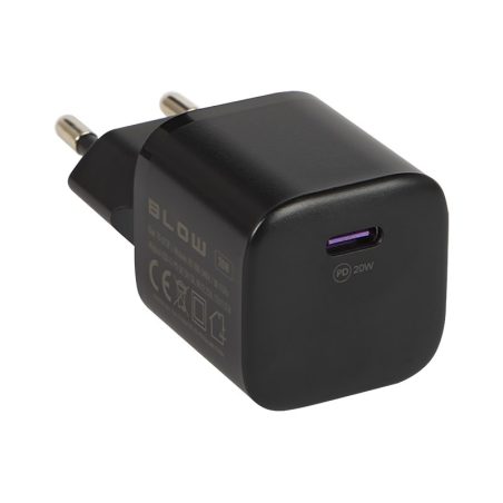 Blow seinalaadija USB-C PD 20 W, must | HL Autoosad