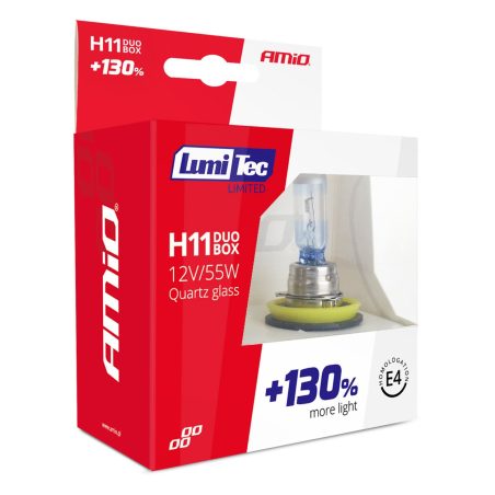 AMiO halogeenpirn H11 12 V 55 W LumiTec Limited + 130% | HL Autoosad