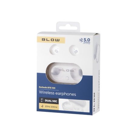 Blow Bluetooth-kõrvaklapid BTE100, valged | HL Autoosad
