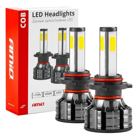AMiO LED esitule pirnid, 2 tk HB4 9006 ventilaatoriga | HL Autoosad