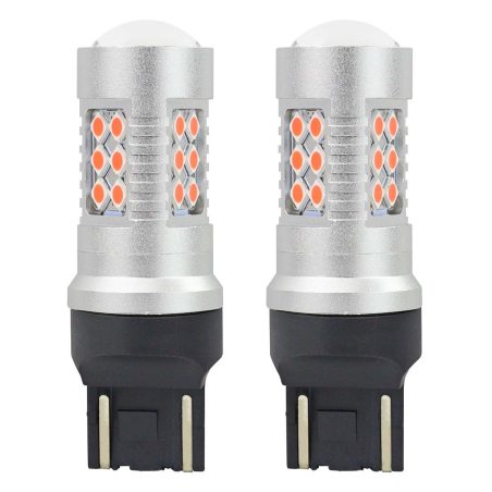 AMiO LED CANbus 3030 24SMD 12 V/24 V WR21/5W T20 punane | HL Autoosad