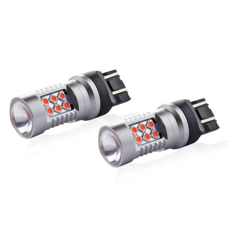 AMiO LED CANbus 3030 24SMD 12 V/24 V WR21/5W T20 punane | HL Autoosad