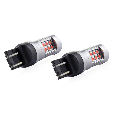 AMiO LED CANbus 3030 24SMD 12 V/24 V WR21/5W T20 punane | HL Autoosad
