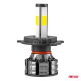 AMiO LED esitule pirnid, 2 tk H4 ventilaatoriga | HL Autoosad