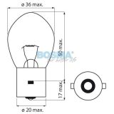 Bosma 12 V 50 W BA20s | HL Autoosad