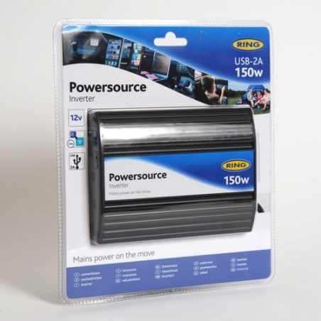 Ring inverter 12 V-220 V 150 W, USB 2 A | HL Autoosad