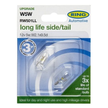 Ring Longlife 12 V 5W W5W T10, 2 tk | HL Autoosad