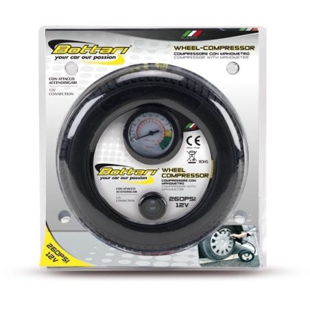 Bottari rehvikompressor "Wheel" 12 V, 260 psi | HL Autoosad