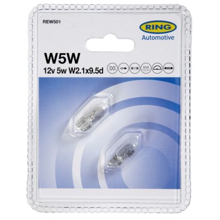 Ring 12 V 5 W W5W T10, 2 tk blister | HL Autoosad