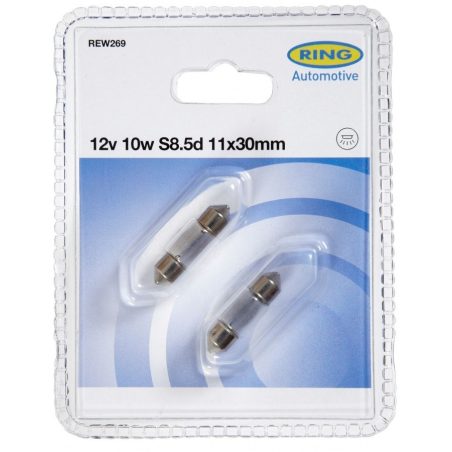 Ring 12 V 10W-11 x 30 mm, 2 tk blister | HL Autoosad
