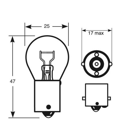 Ring 24 V 21 W BA15s | HL Autoosad