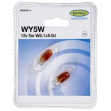 Ring 12 V 5W T10 WY5W amber, 2 tk blister | HL Autoosad