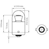 Bosma 12 V 10 W BA15s orange | HL Autoosad