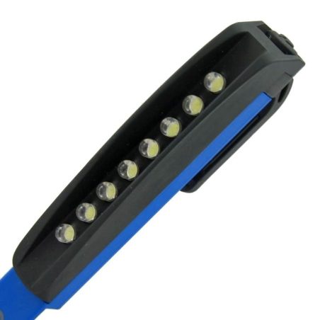 Ring taskulamp - töölamp 8 LED sinine 3xAAA | HL Autoosad