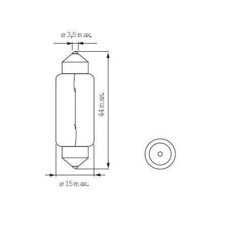 Bosma 24 V 21 W SV8,5 15 x 43 mm | HL Autoosad