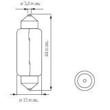 Bosma 24 V 21 W SV8,5 15 x 43 mm | HL Autoosad