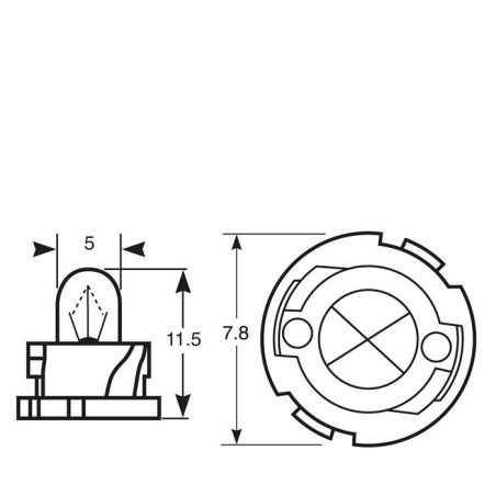 Ring 12 V 1,8 W F4,8 | HL Autoosad