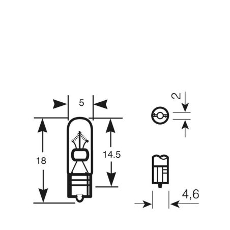 Bosma 12 V 0,4 W TO5 | HL Autoosad