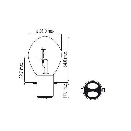 Bosma 12 V 15/15W BA20d | HL Autoosad