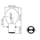 Bosma 12 V 15/15W BA20d | HL Autoosad