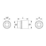 Yato padrun 1/2", 20 mm, Cr-V (YT-1213) | HL Autoosad