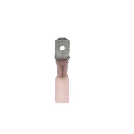 Juhtmeotsik isane punane 6,3 mm termo, 100 tk | HL Autoosad