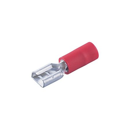 Juhtmeotsik lapik punane 4,8 x 0,5 mm, 100 tk | HL Autoosad
