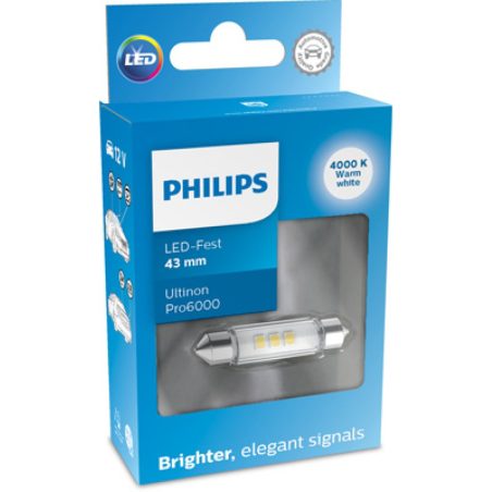 Philips pulkpirn 12 V LED 4000K Ultinon Pro6000 43 mm | HL Autoosad