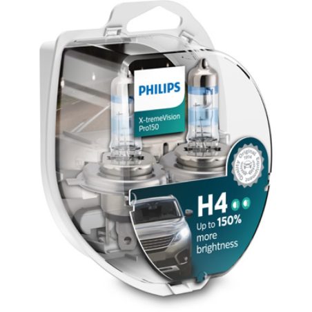 Philips esitule pirn 12 V H4 X-tremeVision Pro150, 2 | HL Autoosad
