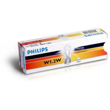 Philips klaaskand pirn 12 V W1,2W W2x4,6D T5 | HL Autoosad