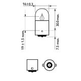 Philips pirn 12 V R5W BA15S | HL Autoosad