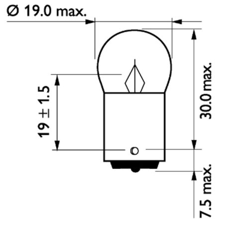Philips pirn 12 V R5W BA15D | HL Autoosad