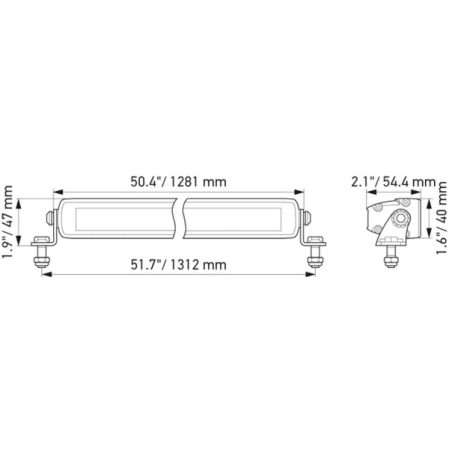Hella kaugtuli, töötuli Black Magic LED Slim Lightbar | HL Autoosad