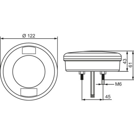 Hella LED-tagaudutuli ValueFit 10–30 V, 122 x 43 mm | HL Autoosad