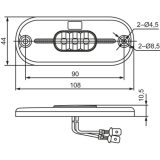 Hella LED-küljetuli ValueFit 12 V, 108 x 44 mm | HL Autoosad