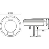 Hella haagise tarvik valuefit tagatuli, 122 mm LED | HL Autoosad