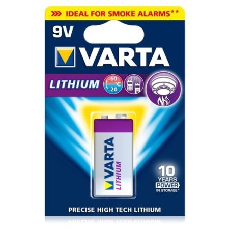 Varta patarei Lithium 9 V 49,2 x 26,5 x 17,5 mm, 1 tk | HL Autoosad