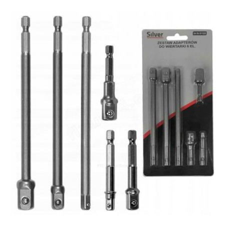 Baltwerk adapterite komplekt 1/4", 3/8", 1/2", 6 osa | HL Autoosad